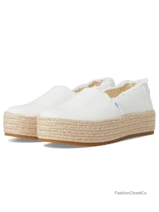 Shoes - Espadrille Platform Slip-On with OrthoLite Insole